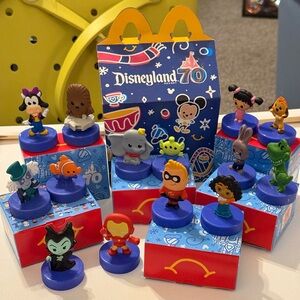 McDonald's Disneyland Resort 70th Anniversary Happy Meal Toys set of 7